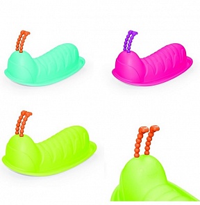 Детская качалка гусеница Одиночная, несколько цветов (Dolu, DL_3006)